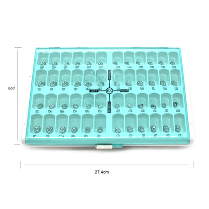 10pcs/lot Dental Primary Molar Crown Teeth 1st 2nd Preformed Stainless Steel Temporary Crowns Kit Adult Kids Dentistry