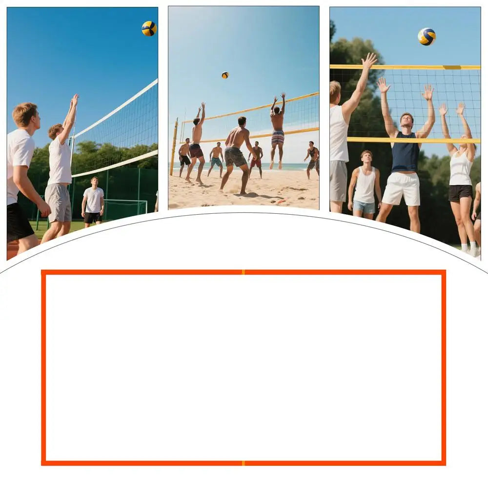Beach Volleyball Lines Heavy Duty Court Boundary Lines Portable Sports Supplies Reusable Outdoor Play Accessories For Daily