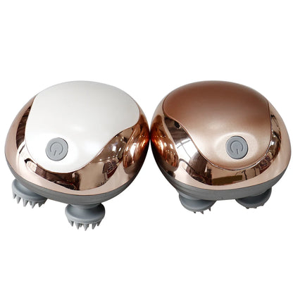 Electric Scalp Massager Heads Scalp Kneading Vibrating Device 6 Modes for Hair Growth Stress Relax Waterproof Massageador