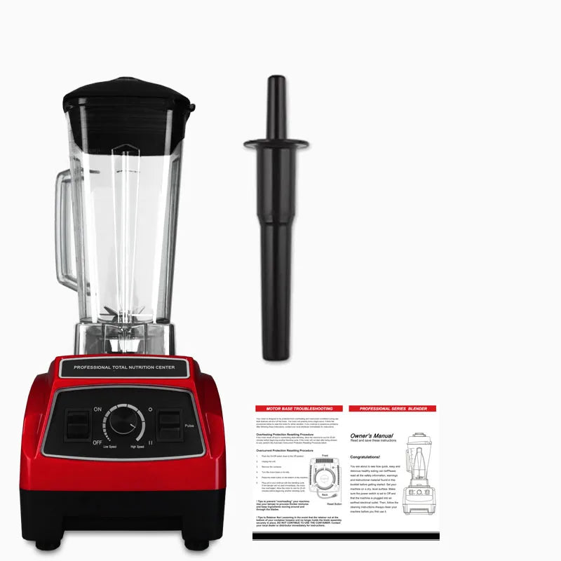 2200W 2L BPA-Free Commercial Blender, High-Power Professional Smoothie Maker, Food Mixer, Juicer, and Fruit Processor for Home