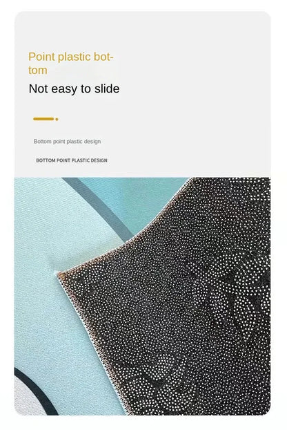 VIKAMA Retro Creative Wooden Long Floor Mats Modern Chinese Kitchen Carpet Bathroom Floor Mats Hallway Floor Mats Home Decor