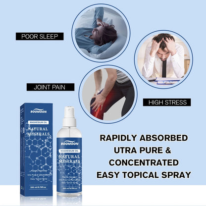 200ML Magnesium Relaxing Body Spray Magnesium Chloride Topical Magnesium Supplement Treatment Body Relax Health Care Gifts