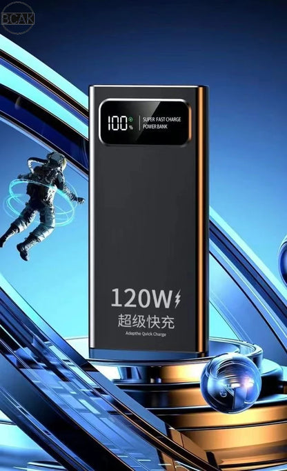 Quality BCAK New 120W Power Bank 20000mAh Super Fast Charging Large Capacity Mobile Power Supply