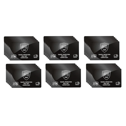 ABAC-RFID Blocking Card Holder Secure NFC Anti-Theft Shield Case 30Pcs IC Bank Card Protection Wallet Blocking Blocker