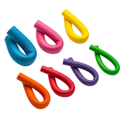 42-Pack Flexible Hair Curling Rod Hair Curler Makers Soft Foam Bendy Twist Curls Flexi Rollers Styling Tools Hair Roller No Heat