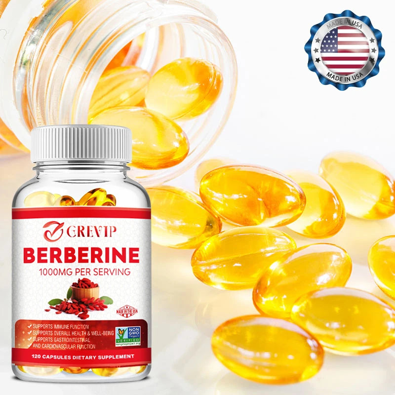Berberine Extract 1000 Mg - Vegan, Non-GMO, Gluten-Free