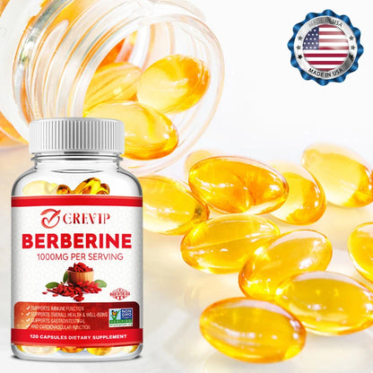 Berberine Extract 1000 Mg - Vegan, Non-GMO, Gluten-Free