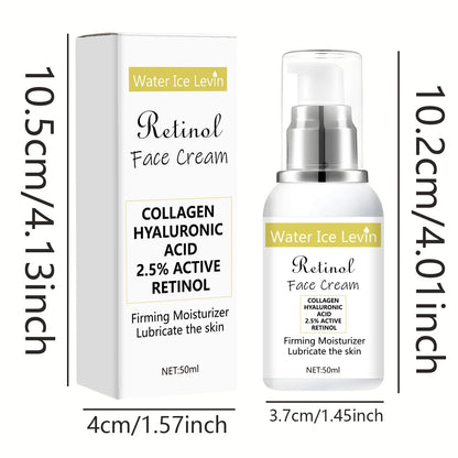 Retinol Cream, Collagen, Hyaluronic Acid, Retinol and Niacinamide Moisturizing and Nutrition, Soft, Elasticity, Vitality and Peeling Skin