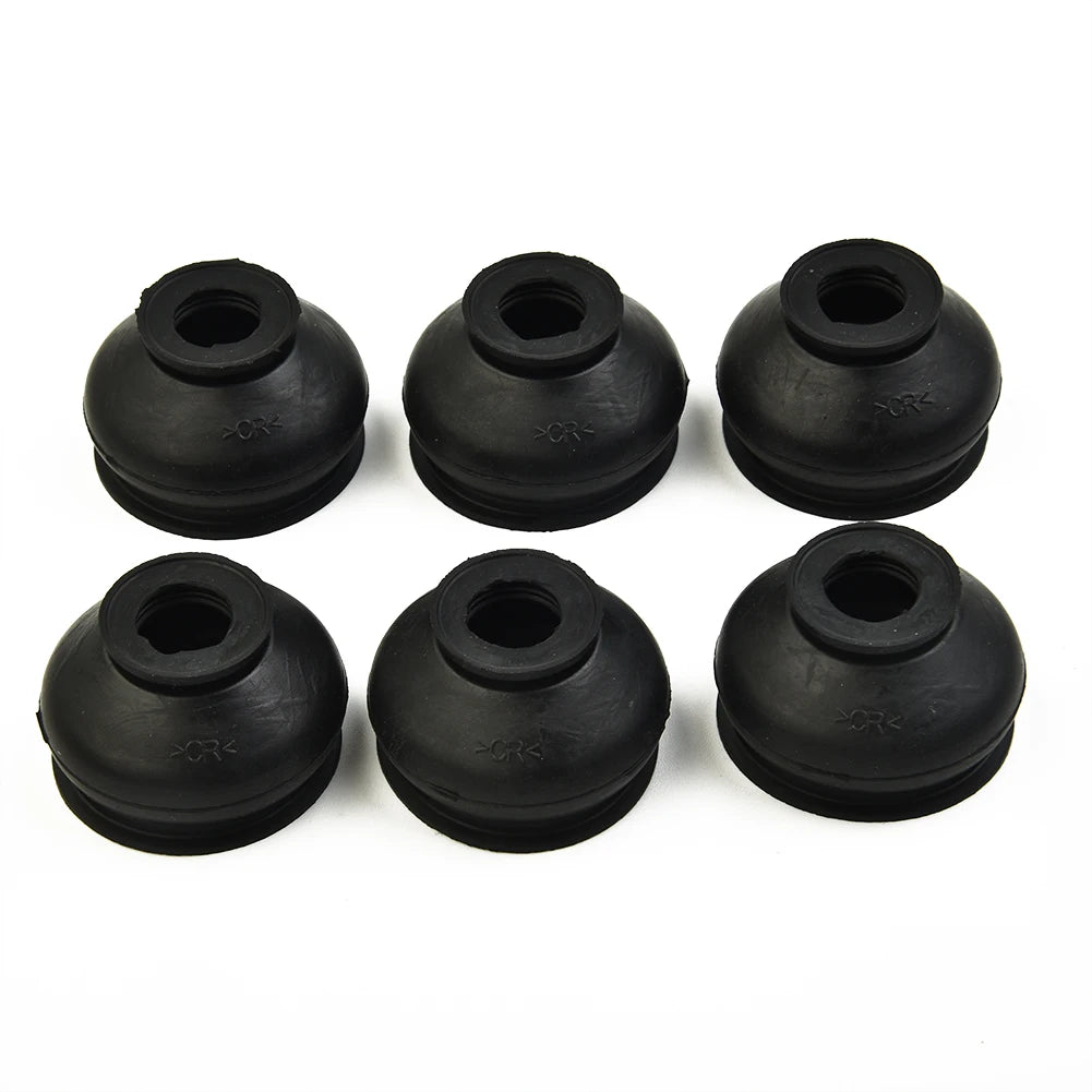 6pcs Ball Joint Boot Suspension Steering Dust Cover Track Tie Linkage Rubber Dust Boot Covers Track Rod End Replacement Kit