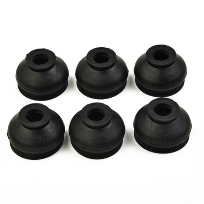 6pcs Ball Joint Boot Suspension Steering Dust Cover Track Tie Linkage Rubber Dust Boot Covers Track Rod End Replacement Kit