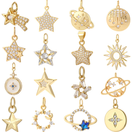Cute Star Pendant Jewelry Production Supplies Bohemian Earrings Bracelet Necklace Keychain Accessories Resin Charm