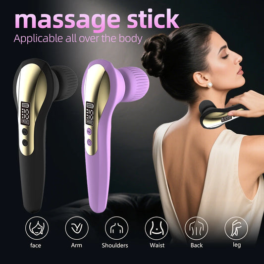 Portable Massage Gun 19 Mode 4 Speed Personal Handheld Vibrating Massager Deep Tissue Muscle Percussion Massager For Full Body