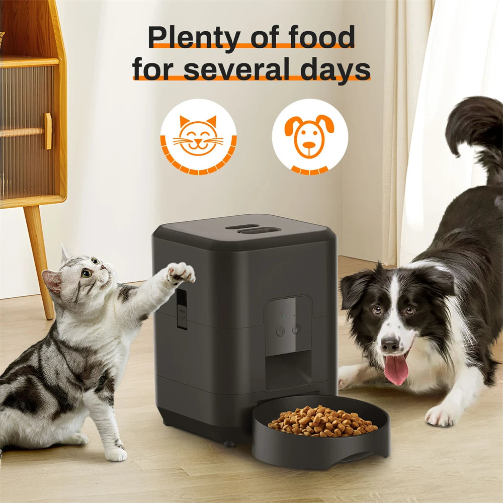 New Automatic Pet Feeder WiFi Version Automatic Cat Food Distributor Intelligently Controlled Pet Feeder Dog Feeder Pet Supplies