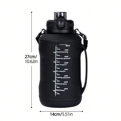 2L/64oz Silicone Water Bottles Collapsible Travel Water Bottle Roll Up Foldable Water Bottles With Straws Travel Camping Hiking