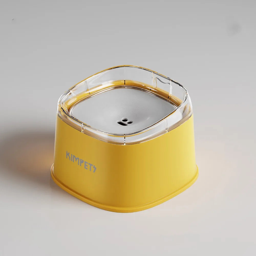 Non-Wetting Mouth Pet Floating Bowl Spill Proof Anti-Tip Pet Water Bowl Large Capacity 2000ML Dogs Slow Drinking Bowl Multi-Pet