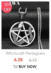 Talisman Protection Luck King Solomon Seal Necklace Stainless Steel Wealth Fortune Wheel Women Men Chain Jewelry salomon N3674