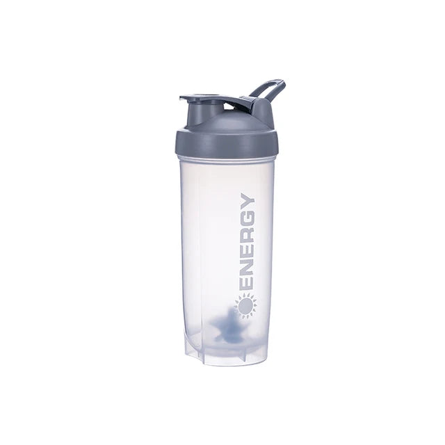 Portable Shaker Bottle with Stirring Ball, Perfect for Protein Shakes and Pre-Workout, Water Bottles without BPA, 500 ml, 700ml