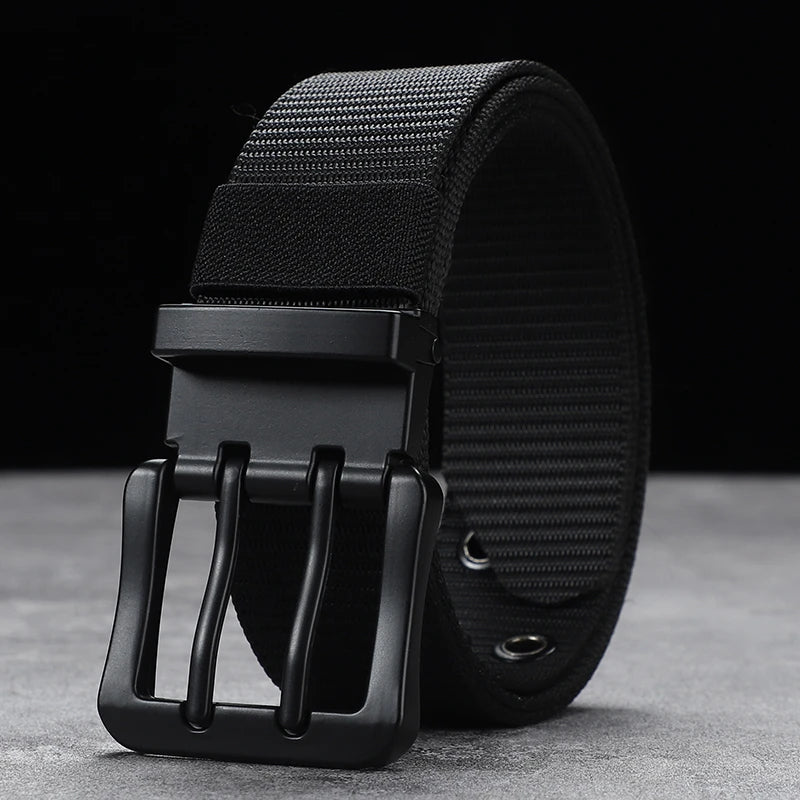 Lengthened needle buckle canvas belt belt man belt simple business students young  belt women with fat cloth belt