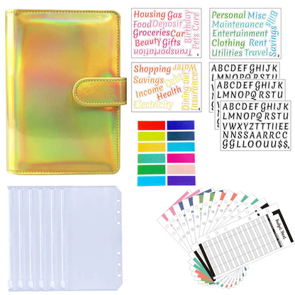 A6 Binder Cash Envelopes for Budgeting Money Organizer for Cash Money Envelopes for cash Leather A6 Binder with zipper