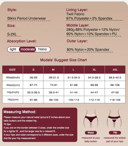 Menstrual Panties Women Leak proof Menstrual Period Underwear Ice Silk Menstruation Panties Menstrual Cycle Absorbent Underwear