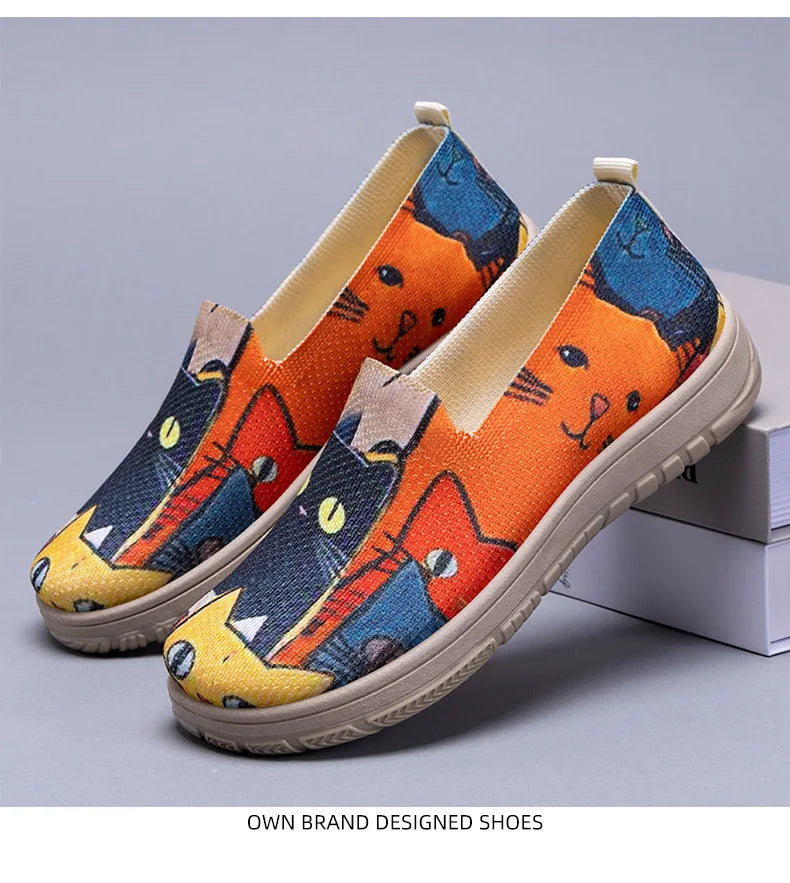 Women's Shoes 2025 Summer Casual Sneakers Breathable Color Block Chunky Sole Affordable Free Shipping