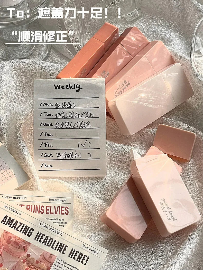 6 Pcs Correction Tape School Supplies Stuff Whiteout Portable Students Study Tools Writing Tapes Kids Tipex