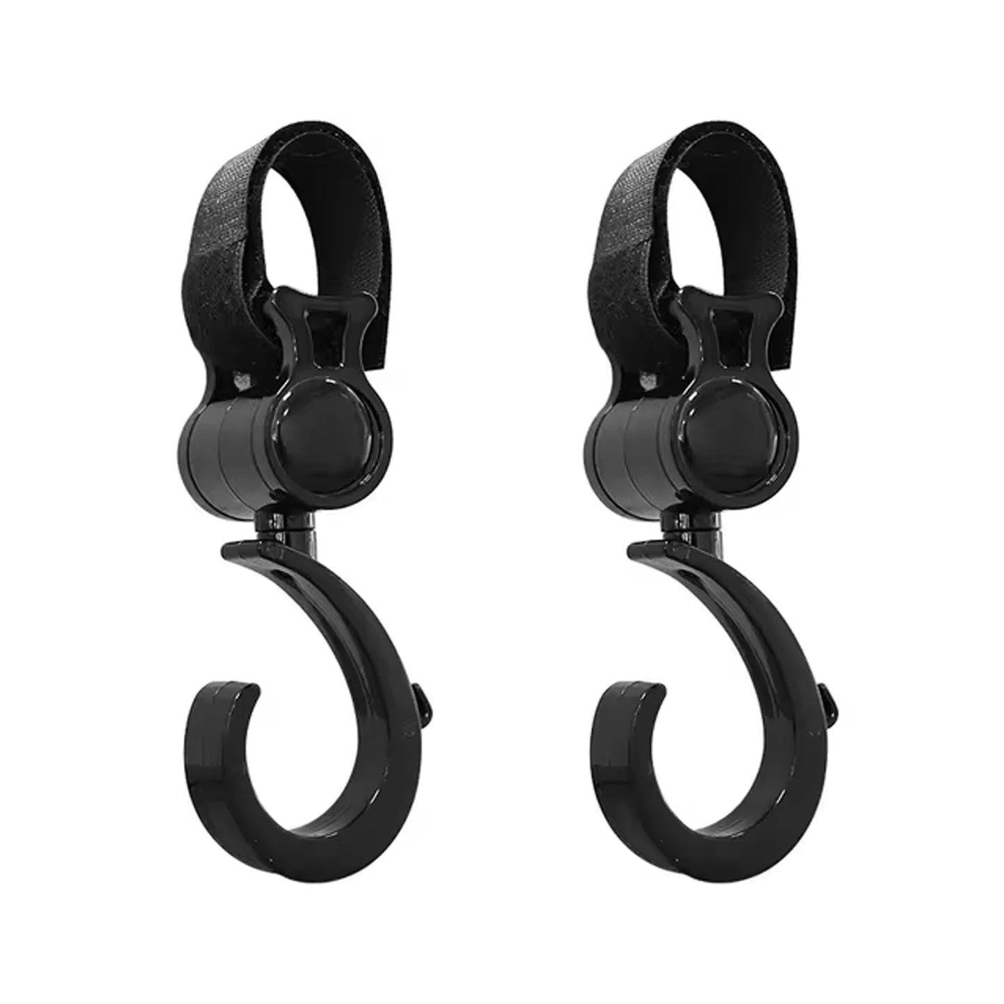 1/2PCS Pram Hook Multifunctional Shopping Cart Car Seats Hooks 360 Degree Rotating Hanger Baby Stroller Accessories