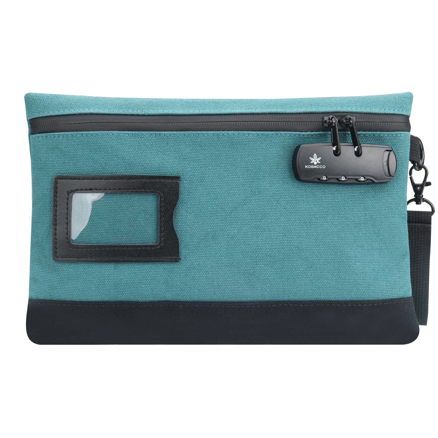 Money Bag with Lock Durable Canvas Cash Bag for Cash Passports Storage Bag