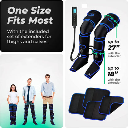 Electric Leg Muscle Relaxer 6 modes Air Compression Recovery Boot Lymph Release Relieve Foot Fatigue Heating Leg Massager