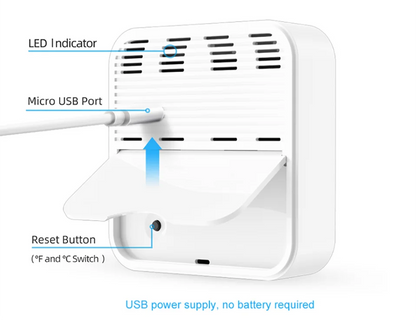 Tuya WiFi Temperature and Humidity Sensor Thermometer for Home Automation for Smart Home Work For Alexa Google Home