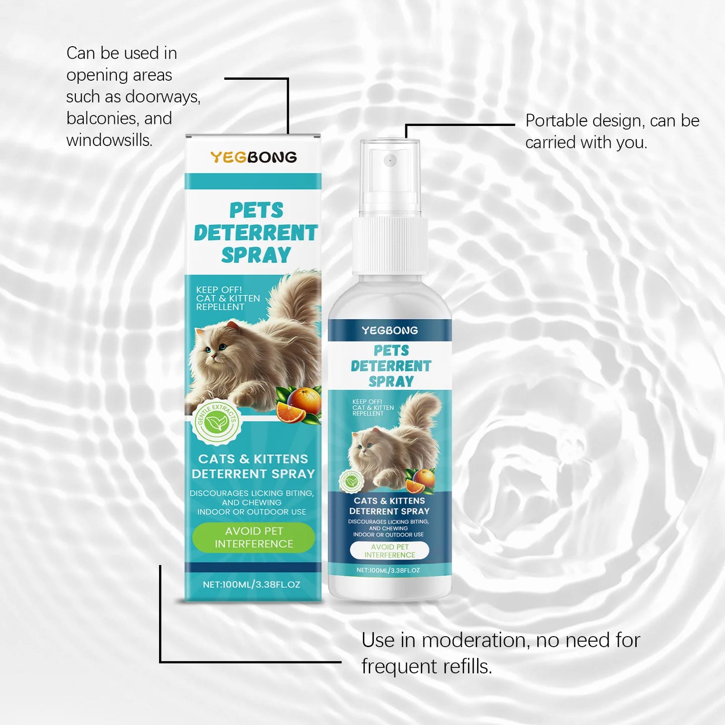 Advanced Pet Scratch Repellent Spray Safe for Cats Dogs Protects Furniture Carpets Drapes Bitter Formula Stops Scratching