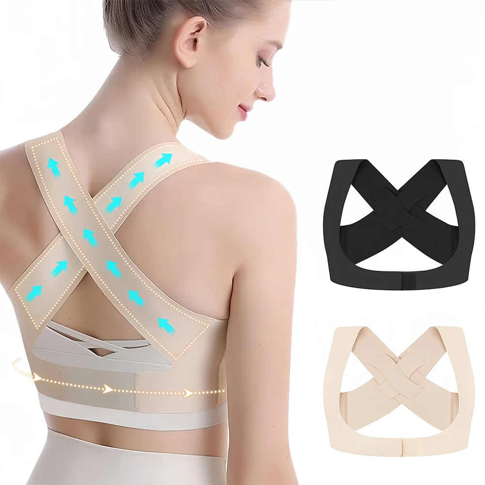 Back Posture Corrector Brace for Women Breathable Back Posture Correction Back Support Belt Adjustable Shoulder for Students