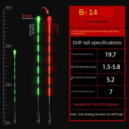 Ultra Sensitive Luminous Electronic Float Tail Electronic Floats Buoy Smart Float Top Gravity Induction Electronic Tail Drift