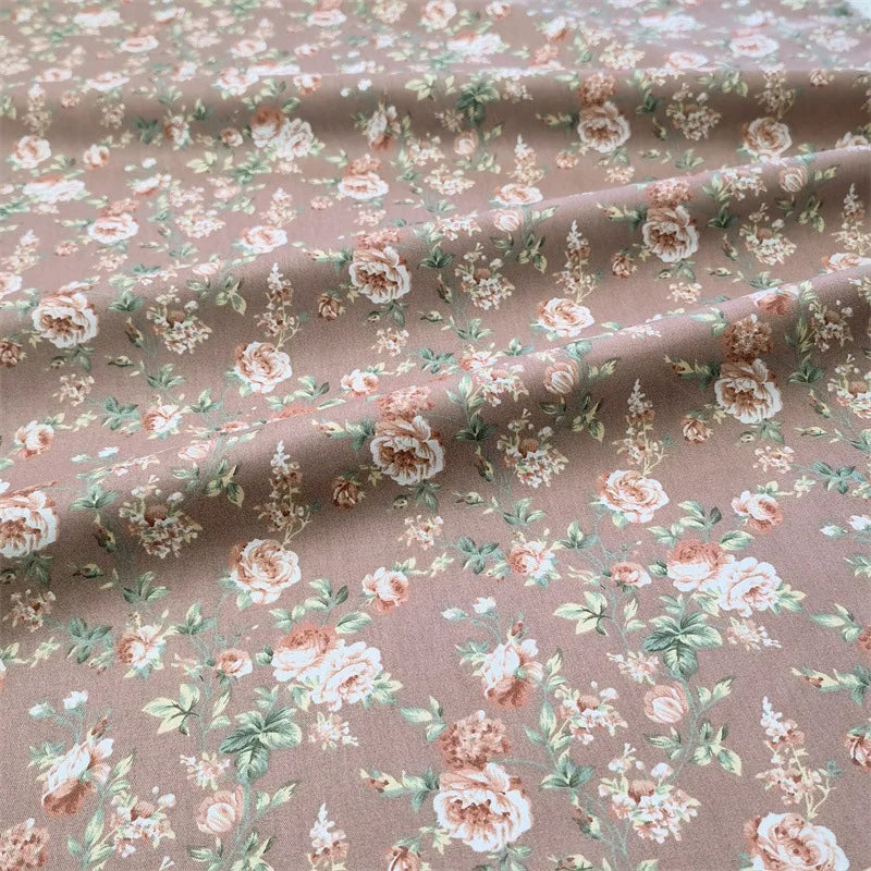160x50cm Vintage Rose Flower Cotton Fabric Cotton Bedding Cotton Clothing Hair Ring Fabric