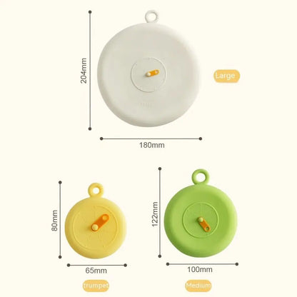Stretchable Silicone Food Sealing Lid Time Recording Reusable Sealing Cover High-temperature Adjustable Silicone Caps Bowl