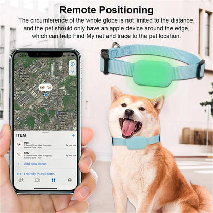 Waterproof Pet GPS Tracker Dog & Cat Locator with Adjustable Collar Anti Lost Dogs Tracker for iOS/Android Remote Global Locator