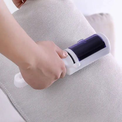 Portable Electrostatic Lint Roller Handheld Pet Hair Remover Reusable Dust Cleaner for Clothing Sofa Carpet Bed Home Travel