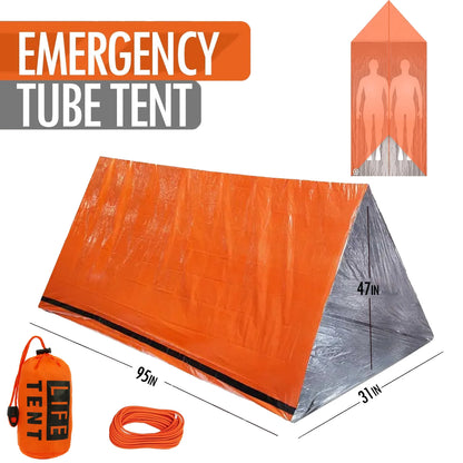 2 Person Emergency Tent Casa De Waterproof Camping Travel Pergola Family Campaign House Tourist Tents Cool Gear Equipment Coat