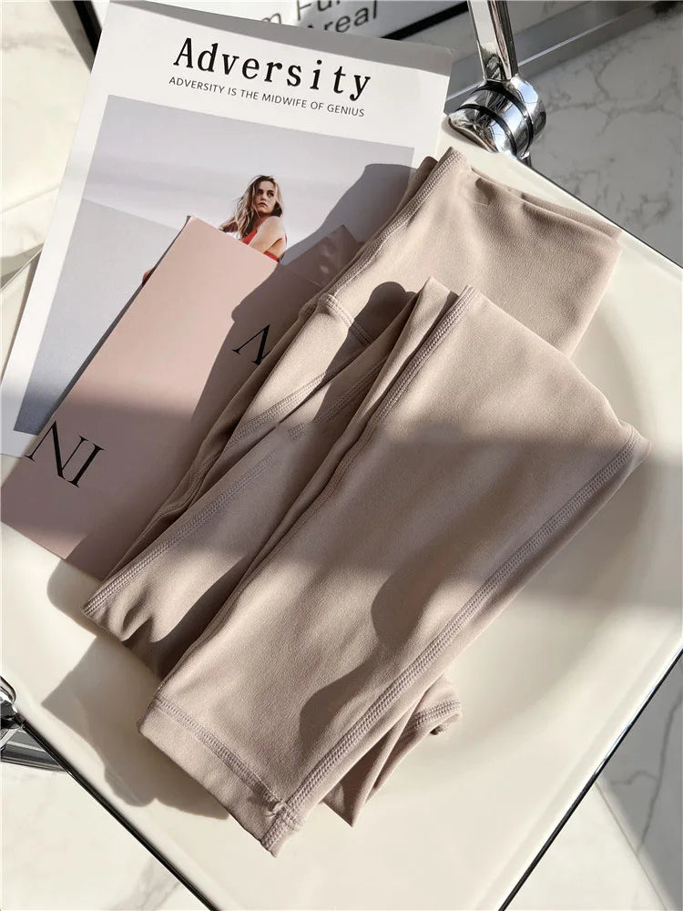 No need wear Underware Yoga Sport Pant Fitness Workout Tights and Soft Women High Waist Running Gym Leggings