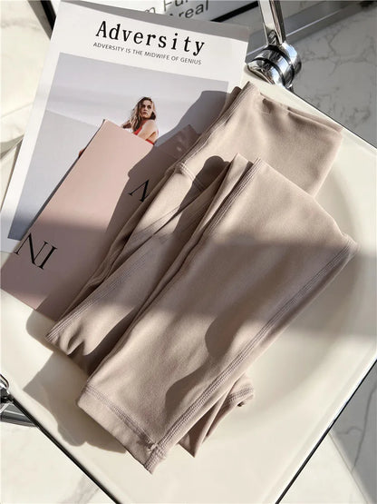 No need wear Underware Yoga Sport Pant Fitness Workout Tights and Soft Women High Waist Running Gym Leggings