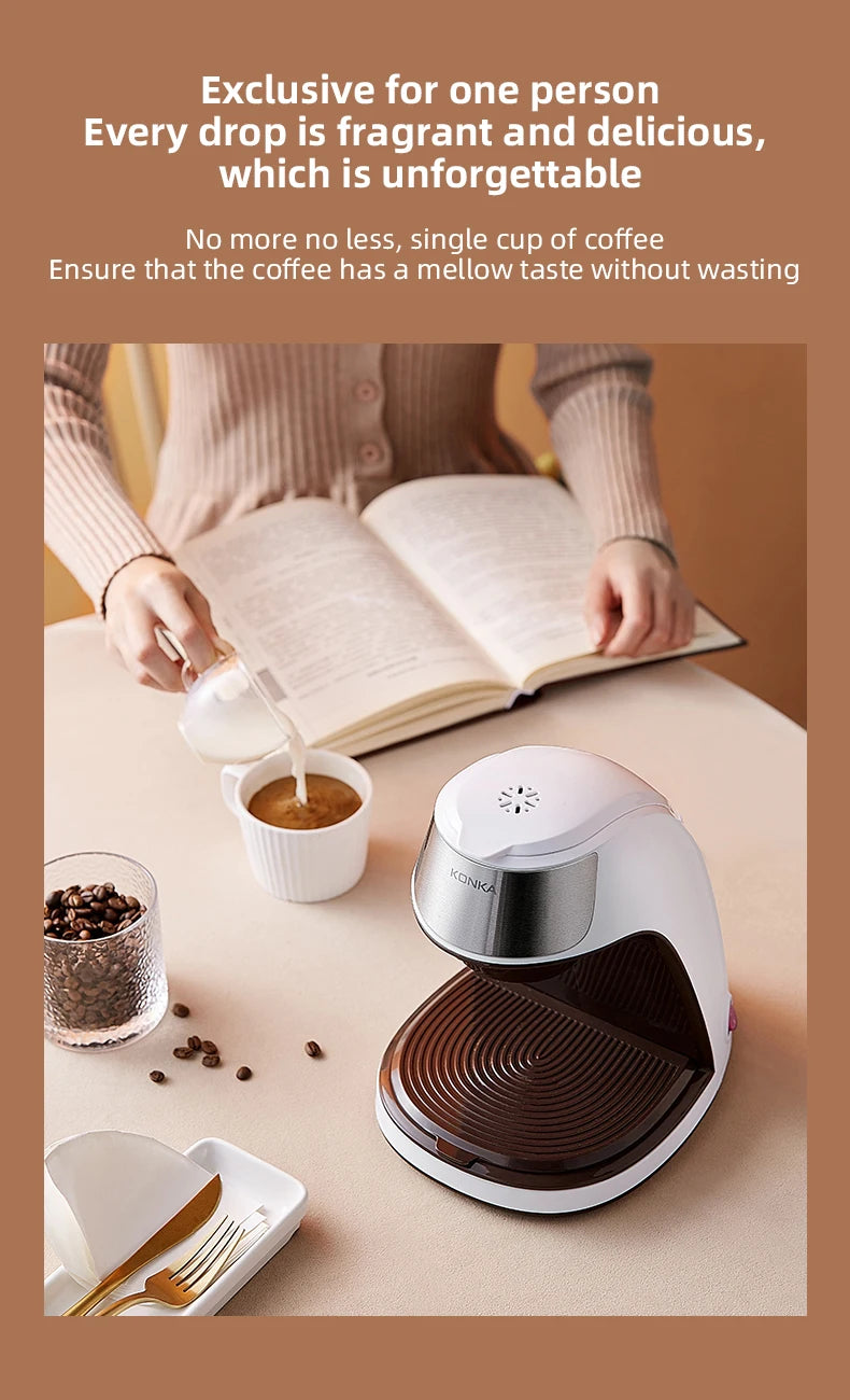 Mini Electric Drip Coffee Maker American Drip Coffee Maker One Button Operation Coffee Maker Coffee Tools