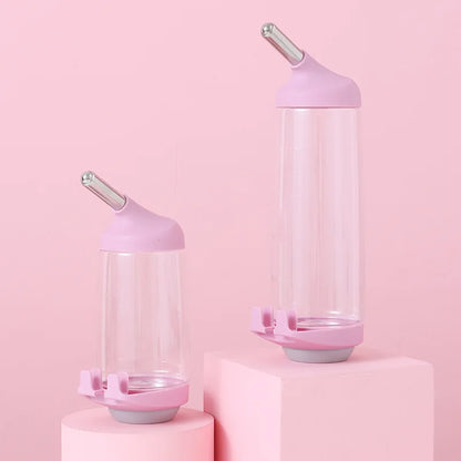 Water dispenser Plastic water bottle feeder Suspended pet guinea pig squirrel rabbit cat dog drinking head pipe fountain