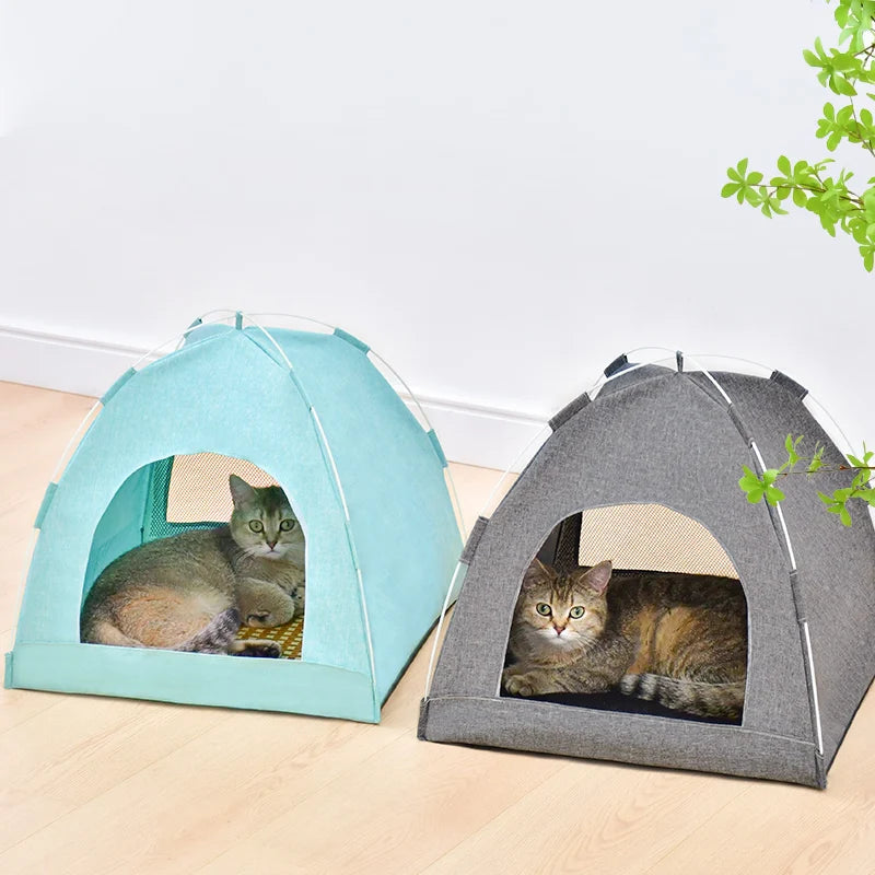 Cat Tent High Quality Cat Bed Foldable Pet Bed Waterproof Cat Camping Bed Portable Bed