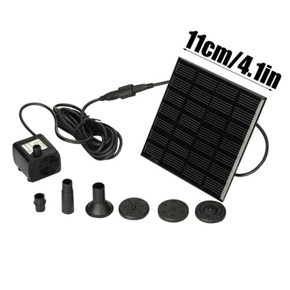 Mini Solar Water Fountain Pool Pond Waterfall Fountain Garden Decoration Outdoor Bird Bath Solar Powered Fountain Floating Water