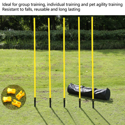 Soccer  Poles Set Yellow  Poles 1.5m  Training Poles Soccer Training Sports  Poles with Base Buckles