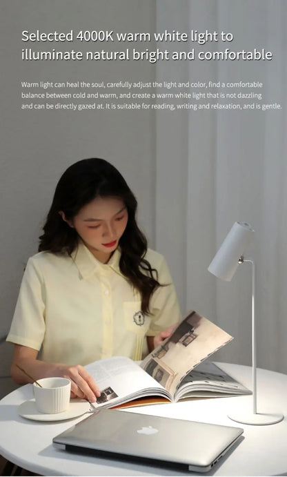 LED Table Lamp for Study Eye Protection USB Touch Dimming Reading Light Flashlight Bedroom Bedside Decor Photo Sunset Desk Lamps