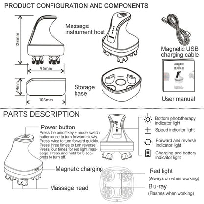 Electric Scalp Massager 4D Head Massage Multi Claw Antistress Relax Relieving Headache Scratcher Hair Growth for Adults Pets