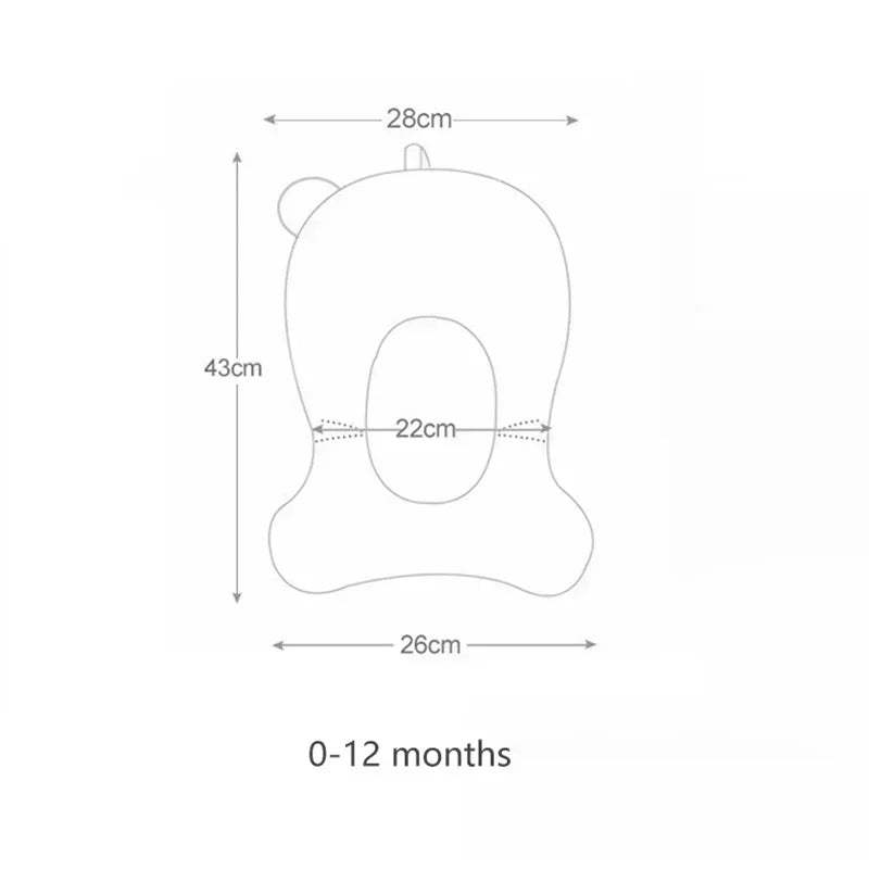 Portable Baby Bath Foldable Real-time Temperature Bathtub Suitable for Newborns 0-36 Months Baby Non-slip Bathtub