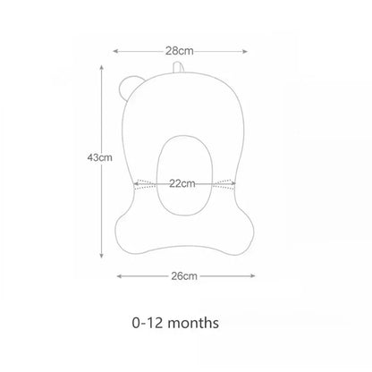 Portable Baby Bath Foldable Real-time Temperature Bathtub Suitable for Newborns 0-36 Months Baby Non-slip Bathtub