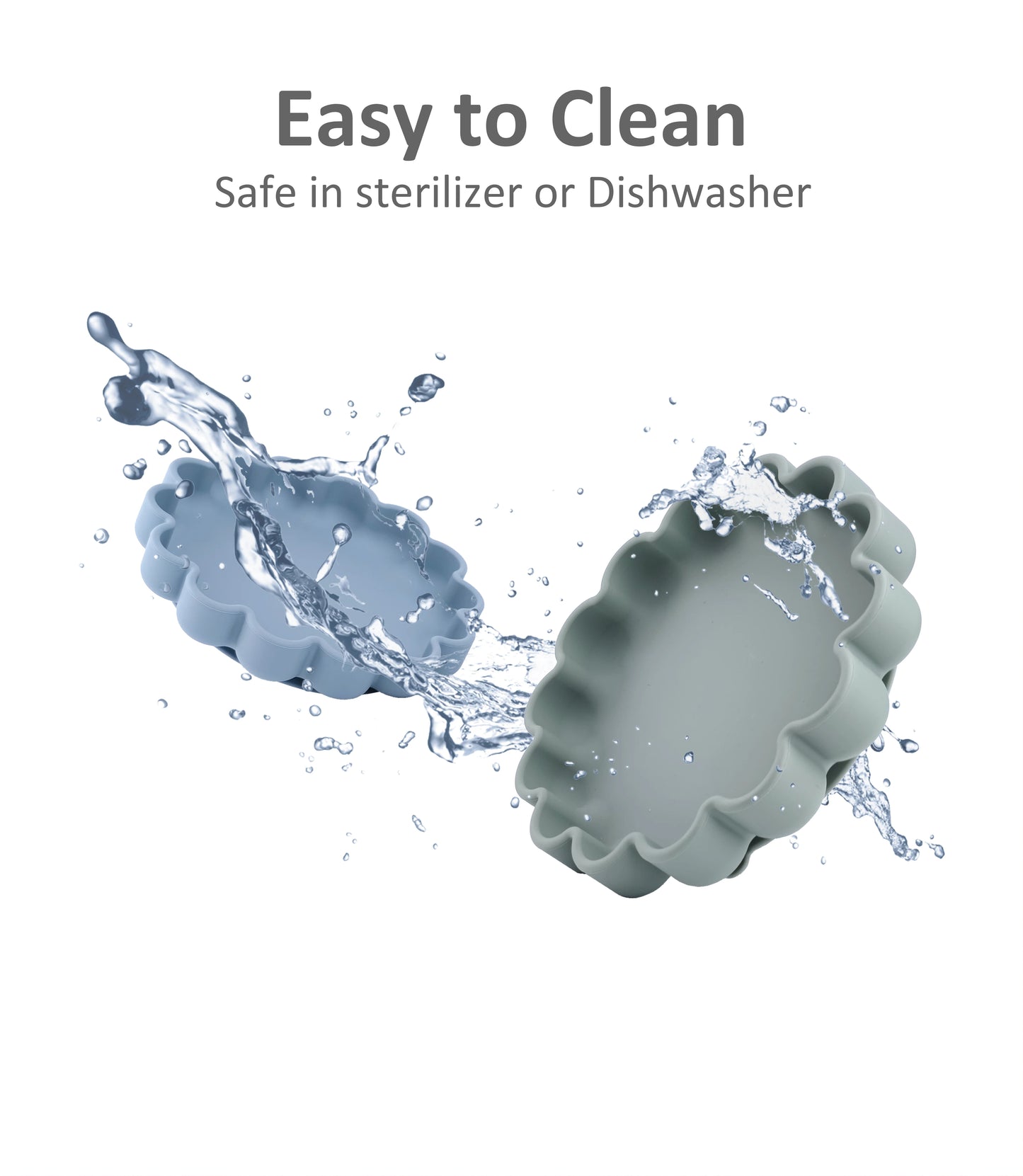 Flower Design Baby Dinning Plate Silicone Suction Plate Silicone Feeding Dish For Baby